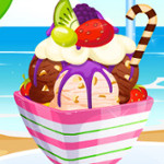 Free online html5 games - Homemade Ice Cream game 