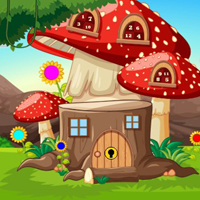 Free online html5 games - G2J Red Mushroom House Escape game 
