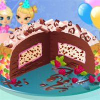 Free online html5 games - Ice Cream Cake Chic game 