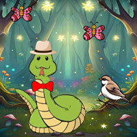 Free online html5 escape games - Snake Locates The Partner