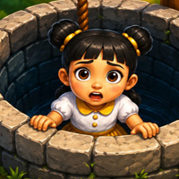 Free online html5 escape games - Cute Girl Rescue from Deep Well