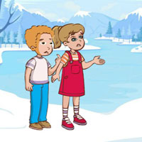 Free online html5 games - Wow Siblings Escaped Snow Land game 