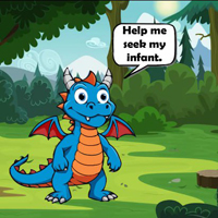 Free online html5 games - Wow Dragon Seeking The Infant game 