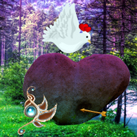 Free online html5 games - Wowescape Heart Forest Escape game 
