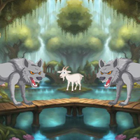 Free online html5 escape games - Wow Wolves Surrounding The Goat
