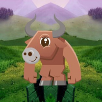 Free online html5 games - Fantasy Buffalo Animal Escape HTML5 game 