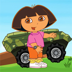 Free online html5 games - Dora Driving Armored Car game - Games2rule 