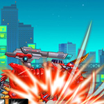 Free online html5 games - Robot Fire Rhino Power Up game 