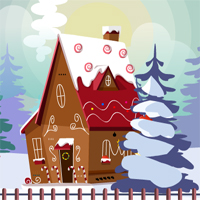 Free online html5 games - Christmas Gingerhouse Pet Escape game 