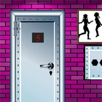Free online html5 games - G2M Colorful Brick House Escape game 