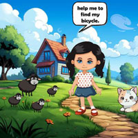 Wow Girl Questing For Stolen Bicycle