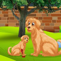 Free online html5 games - G2J Baby Golden Retriever Dog Rescue game - Games2rule 