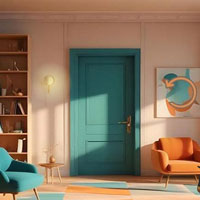 Free online html5 games - Colorful Room game 