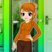 Free online html5 games - Wowescape Rescue Girl from Hostel Restroom game 