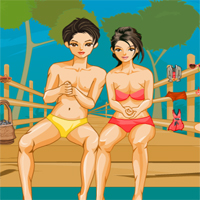 Free online html5 games - Fishing couples game 