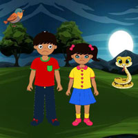 Free online html5 escape games - BIG Siblings Escape From Dark Forest