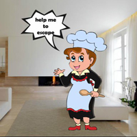 Free online html5 games - Wow Help Trapped Chef Girl game 