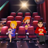 Free online html5 games - Crazy Dad 4 Cinema Madness game 