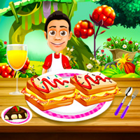 Free online html5 games - Cooking Breakfast Sandwich game 