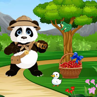 Free online html5 escape games - Scientist Panda Reach Cave House