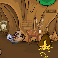 Free online html5 games - SiviGames Cave House Crown Escape game 
