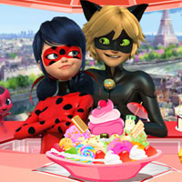 Free online html5 games - Ladybug rooftop ice cream Boutique game 