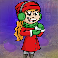 Free online html5 games - G4K Snow Ball Girl Escape game 