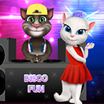 Free online html5 games - Tom and Angela Disco Party game 