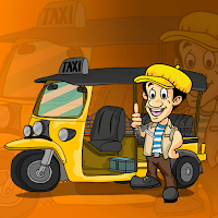 Free online html5 games - G2J Find The Auto Rickshaw Key game 