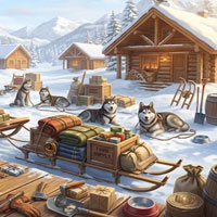 Free online html5 escape games - Winter Pawprints