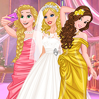 Free online html5 games - Barbie's Wedding Selfie with Princesses game 