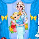 Free online html5 games - Elsa Baby Room Cleaning game 