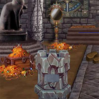 Free online html5 games - Escape From Ancient Treasures House game 