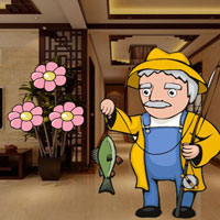 Free online html5 escape games - Granddad Ready To Caught Fish