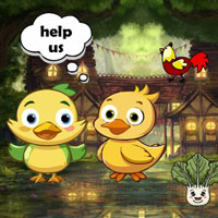 Free online html5 escape games - Assist Sad Duck Babies