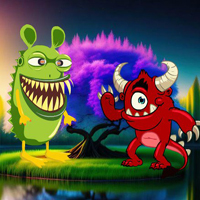 Free online html5 games - Escape The Monster Forest game 