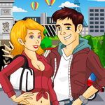 Free online html5 games - Paris Kissing game 