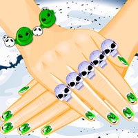 Free online html5 games - Creepy Nail Art game 