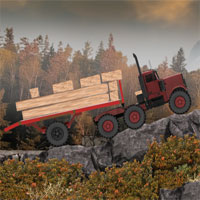 Free online html5 games - Cargo Lumber Transporter 2 game 