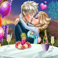 Free online html5 games - Elsa Valentines Day Kiss game 