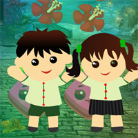 Free online html5 games - G4K Twin Children Escape game 