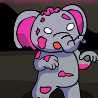 Free online html5 games - Zombie Elephant Escape  game 