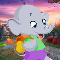 Free online html5 games - G4K Cartoon Elephant Rescue game 