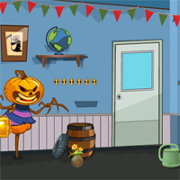 Free online html5 games - Halloween Find The Locked House Key game 