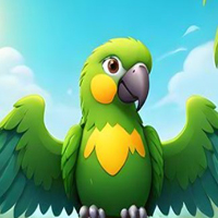 Free online html5 escape games - Green Parrot Rescue