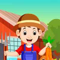 Free online html5 games - G4K Cartoon Young Farmer Escape  game - Games2rule 