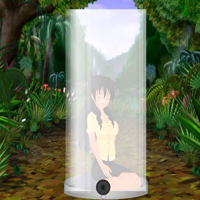 Free online html5 escape games - Glass Tube Trapped Girl Escape