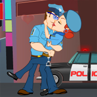 Free online html5 games - Kissing Cops game 