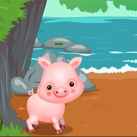 Free online html5 games - Naughty Pig Escape game 