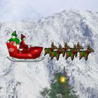 Free online html5 games - Santa On his Way game 
